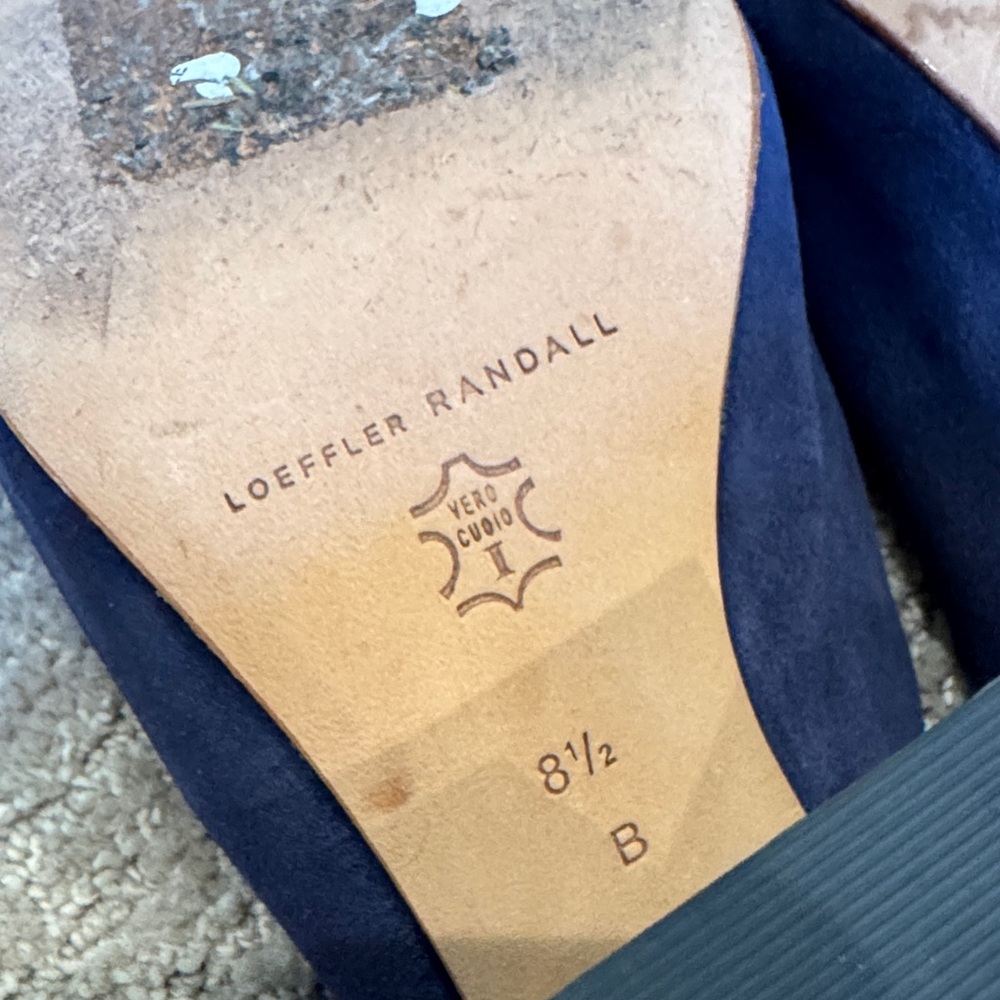 Leoffler Randall - Women's Black Heeled Mules - Picture 8 of 9